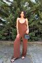 Women's Comfortable, Loose, Lightweight Summer Jumpsuit with Shoulder Accessories - 5