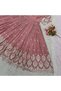 Pink Faux Georgette Gown Set - HRT4291 | Pink-Size:L-40-Inches - 5