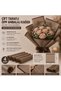 Coffee Frame Transparent Opp Flower Bouquet Wrapping Paper 57X57 cm Gift Packaging 4 Pieces - 8