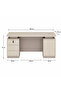 مكتب إداري 140 سم - بني فاتح OT-1404 P.O.MORANDI - 2