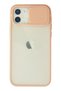 Aconcept iPhone 12 Case Palm Frosted Camera Sliding Silicone (210028) - Pink
