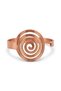 Women's Pure Copper Bracelet Wide Round Spiral Body Design - 4