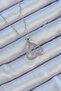 316L Steel Chain Silver Color Heart Necklace with Zircon Stone and Ring - 2