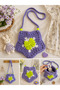 Hand Knitted Star Girl's Shoulder Bag - 2
