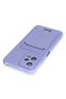 Aconcept Redmi Note 12 4g Case Kelvin Silicone with Business Card Holder (20216) - Lilac - 3