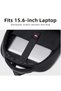 Golden Wolf Slim Laptop Backpack Water Resistant 108° Degree Opening Daypack for Business Casual Travel College for Men Women, GB00707, Black - 5