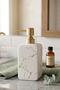 Luxury Porcelain Liquid Soap Dispenser 500ml White Marble - 3