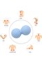 NimbusNote Hard Peanut Massage Ball, Double Lacrosse Massage Ball, Deep Tissue Massage Roller, Mobility Ball for Physical Therapy Myofascial Release Muscle Relaxer Acupoint Massage - 6