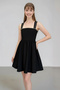 Girl's Crepe Fabric Stone Detail Stylish Comfortable Lined Trendy Evening Wedding Graduation Evening Dress - 3