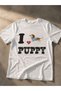 Women's Basic Puppy Digital Printed T-Shirt - 2
