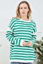 Striped Crew Neck Knitwear Sweater