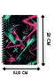 Neon Pink Blue Street Art Design A5 50 Sheets 100 Pages Spiral Ruled Notebook - 2