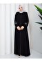 Abaya with sleeve and cuff embroidery details - 6
