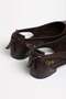 Women's Ballet Flats Brown Side Open - 2