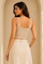 Women's Lace Detailed & Ribbed Crop Tank Top - Cotton Stretch Fabric - 2