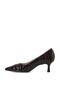 Eflora Burgundy Women's Heeled Shoes - 3
