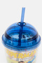 Superman Double Layer Straw Plastic Bottle 480 ml, Multicolor - 3