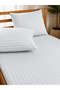 Striped Satin Elastic Bed Sheet Set – Elegance and Ultimate Comfort with Hotel-Style Comfort - 3