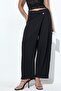 Busem Women's High Waist Wide Leg Crepe Trousers