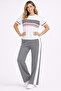 Soft Touch Modal Fabric Stripe Detailed Tracksuit Set - 2