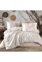 Ranforce 100% Cotton Duvet Cover Set Single Size Betina V1 Stone - 2