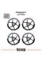 Bajaj Dominar 400 Wheel Rim Strip – Half Rim Cover & D400 Lettering Sticker Set - 2