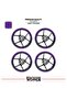 Bajaj Rs200 Wheel Rim Strip – Half Rim Cover & Rs200 Lettering Sticker Set - 2
