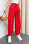 Stirrup model women's modal loose fit pants 3165 red - premium series