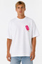 Unisex Women's Men's Stussy Ice Cream Logo Printed Oversize Thick Fabric Relaxed Fit T-Shirt - 2