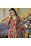 Maroon Print Viscose Rayon Kurta Set with Striped Dupatta - VRN1142 | Maroon-Size:XL-42-Inches - 4