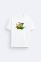 Zumba Dance Printed Cotton White T-Shirt T-Shirt