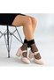 Weys Beige Patent Leather Heeled Shoes - 4