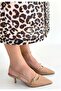 Darina Nude Skin Heeled Shoes - 3