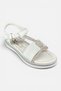 Stone Detailed Velcro Girls' Sandals Shoes - 3