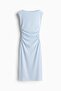 Cap-sleeved crinkled dress - 4