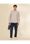 Men Grey Oxford Shirt - 2