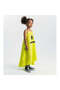 Girl's Smirk Lime Muslin Dress - 2