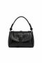 Women's Mini Hand and Shoulder Bag – Faux Leather, with Buckle, Lined, Crossbody Strap - 2