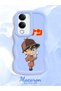 Vivo Y04S Compatible Case Camera Protector Blue Silicone Couple Phone Case Conan Pattern - 2