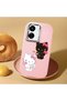 Poco C65 Compatible Case Camera Protector Pink Silicone Couple Phone Case with Kitty Pattern - 2