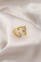 Gold Color Metal Butterfly Model Women's Ring