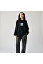Nubarco Santorini Greece Printed Hijab Long Sleeve Wide Cut Oversize T-Shirt