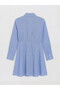 Lcw Vision Blue Plaid A-Line Shirt Dress - 5