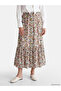 Nevavm Floral Pleated Skirt with Elastic Waist and Difference in Hem - 2