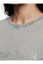 Lcw vision anthracite bicycle collar stone women's t-shirt - 3