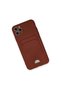Apple iPhone 11 Pro Max Case Kelvin Silicone with Business Card Holder - Claret Red - 3