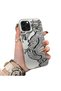 iPhone 15 Pro Compatible High-Quality Chinese Style Black and White Dragon Print Case - 2