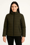 Bomber Mont Jacket – Water Repellent Fabric, Quilted Lining, Zipper Closure, Winter Season - Khaki - 4