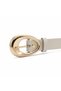 Oval Gold Buckle, Thin Women's Belt, Pants Belt, Jacket Belt, Dress Belt, Width: 2 Cm, Buckle Length: 6 cm - 3