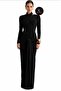 Women's Black Belted Halter Neck Lined Imported Sandy Maxi Dress